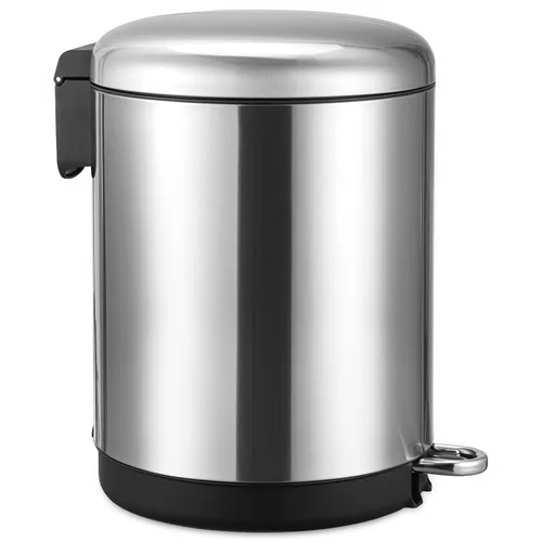 Miniatura 3 de Fashionwu Bote de basura de acero inoxidable de 4 galones (2 x 15 litros), incluye 2 contenedores interiores extraíbles, tapa de cierre suave