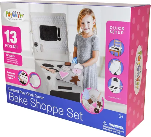Miniatura 6 de Bake Shoppe - Juego de 15 piezas de cocina de tela de juego de simulación, incluye artículos horneados y accesorios de felpa, perfecto