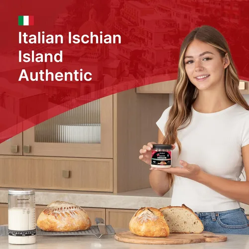 Miniatura 3 de Apron Maven Cultivo de Masa Madre Fresca Viva - Masa Madre Estilo Isla Ischia Italiana - Notas Afrutadas para Repostería, Focaccia, Masas