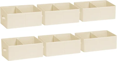 Miniatura 13 de DIMJ Contenedores de almacenamiento trapezoidales para ropa, 4 paquetes organizadores de armario y cestas de almacenamiento, cestas plegables