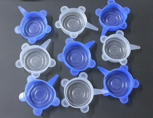 COMTIM Tapas de latas de comida para mascotas, tapas elásticas de silicona para comida de perros y gatos, reutilizables, expandibles, tamaño