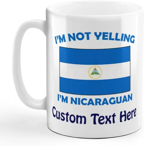 Miniatura 7 de Taza de té de café con texto en inglés "I'M Not Yelling I Am Nicaraguan Nicaraguans Nicaraguans - Taza de té para Navidad, regalo de Hanukkah