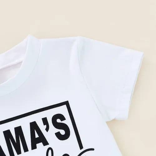 Miniatura 4 de Conjunto de camiseta de manga corta para bebé y niño, ropa de verano para niños pequeños