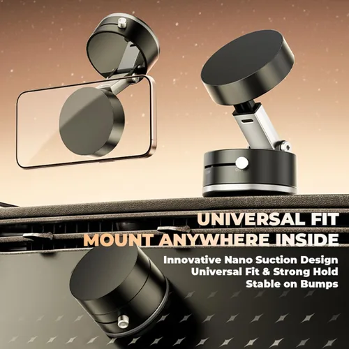 Miniatura 6 de Mayten Soporte magnético para teléfono, soporte de teléfono con aspiradora+diseño de gel TPU para todas las superficies, soporte de coche con fuerte