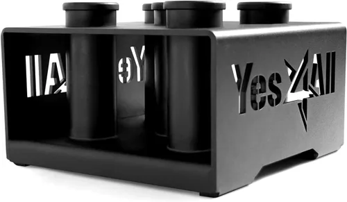 Miniatura 5 de Yes4All Estante de almacenamiento vertical, organizador de gimnasio en casa, estante para mancuernas y barras olímpicas de 2 pulgadas C. Negro