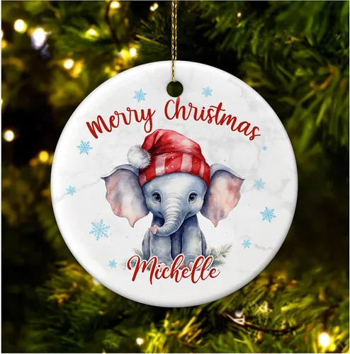 Miniatura 31 de Hyturtle Adorno de Navidad personalizado para amantes de las llamas, adorno de cerámica con nombre personalizado de llama, regalos lindos