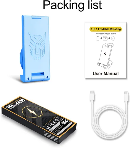 Miniatura 8 de Cargador inalámbrico actualizado 2024: Soporte de carga 3 en 1 para múltiples dispositivos Apple - iPhone 16 15 14 Pro Max 13 12 11 - Watch 10 9 8 7