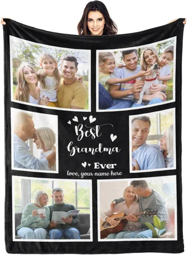 Miniatura 19 de Regalos para hija, mantas personalizadas con fotos, mejor manta para hija, manta personalizada con foto de niños, mantas personalizadas con collage