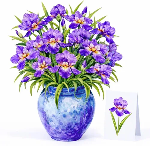 Miniatura 16 de CUTPOPUP - Tarjetas de cumpleaños emergentes de pavo real para mujer, tarjeta de felicitación de flores de cumpleaños 3D para su esposa, madre