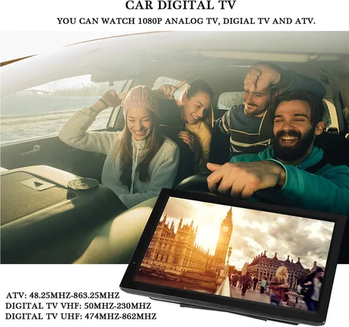 Miniatura 5 de Yoidesu TV portátil de 14 pulgadas con sintonizador ATSC, TV a batería con HDMI, SD/MMC, USB, VGA, entrada y salida AV y control remoto, TV