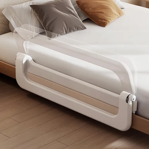 Miniatura 2 de Barandilla de protección para cama de bebé para niños pequeños, altura ajustable de 59 pulgadas, barandilla de cama abatible, barandilla lateral