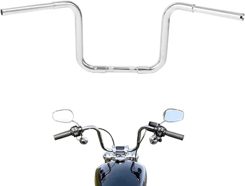 Miniatura 5 de TCT-MOTORPARTS Manillar Ape Hanger de Elevación de 12 pulgadas apto para Harley Sportster XL883 XL1200 Dyna Touring Softail Wide Glide Tour Glide