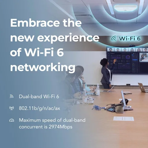 Miniatura 5 de InHand Networks EAP600 Wi-Fi 6 Punto de acceso (AX3000) – AP inalámbrico empresarial gestionado en la nube para alta densidad, doble banda 802.11ax