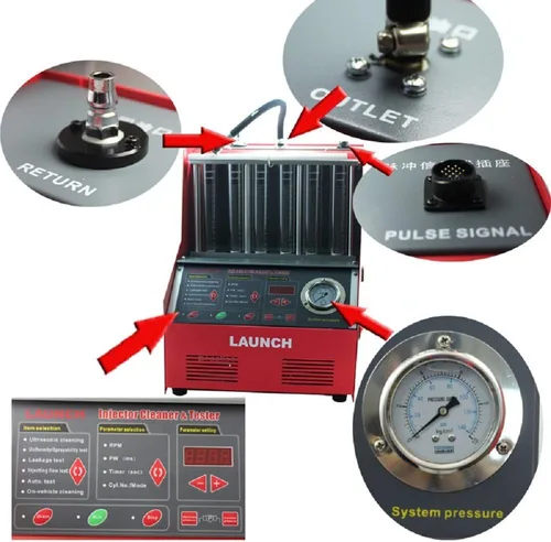 Miniatura 2 de Autool Launch CNC-602A sistema de inyección de combustible Herramientas de limpieza CNC602A inyector limpiador y probador con Transformador de 110