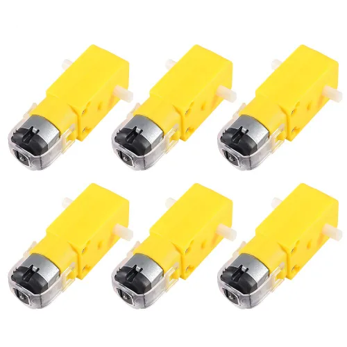 Motor eléctrico de CC de 3 V-6 V, motor de caja de cambios magnética TT de doble eje, bricolaje para Arduino Smart Car Robot Toys Cars Chassis