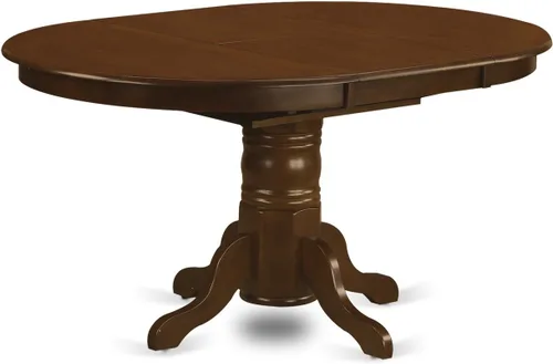 Miniatura 4 de East West Furniture KEVA7-ESP-W - Juego de comedor de 7 piezas compuesto por una mesa de comedor ovalada con hojas de mariposa y 6 sillas de asiento