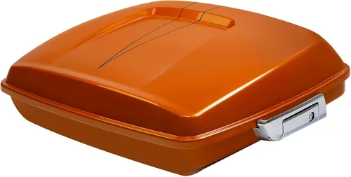 Miniatura 49 de HR3 Amber Whiskey 5.5" Equipaje de maletero tipo navaja con cierres Compatible con Street Glide FLHX 2014 2016 Road Glide FLTRX (Reemplaza al OEM)