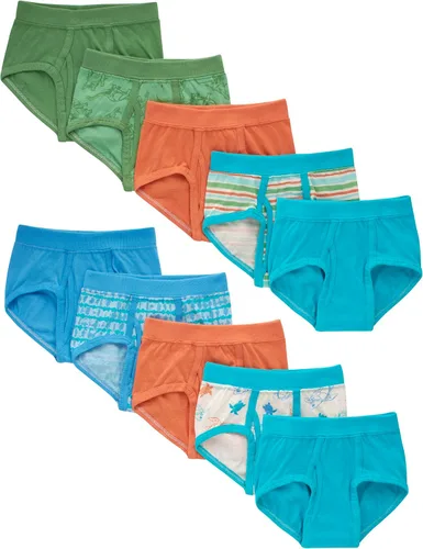 Hanes Ropa interior pura y cómoda para niños, sin etiquetas, 10 unidades