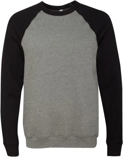 Miniatura 40 de Bella Canvas Sudadera de forro polar de esponja con cuello redondo (3901), Gris oscuro (Dark Grey Marble Fleck), M