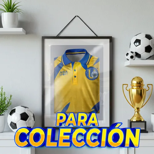 Miniatura 5 de Camiseta Retro Tigres UANL 1996 Versión Exacta del Jersey Clásico Diseño Vintage Amarillo y Azul