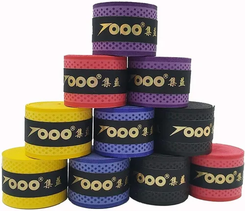 Cinta de agarre para raqueta de tenis, diseño de punto de presión, antideslizante para raqueta de tenis, raqueta de bádminton, bate de béisbol,