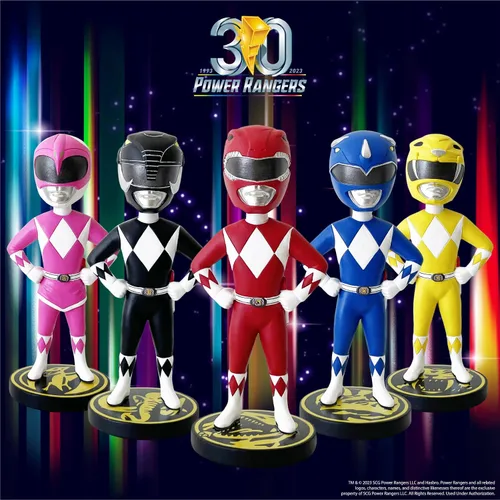 Miniatura 6 de Power Rangers - Juego de 5 piezas (exclusivo) Bobblehead