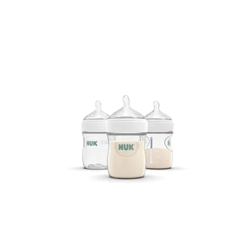 Miniatura 9 de NUK Simply Natural - Pezones para biberón, de silicona de flujo medio, sistema de aire anticólicos extrasuaves, sin BPA, paquete de 2