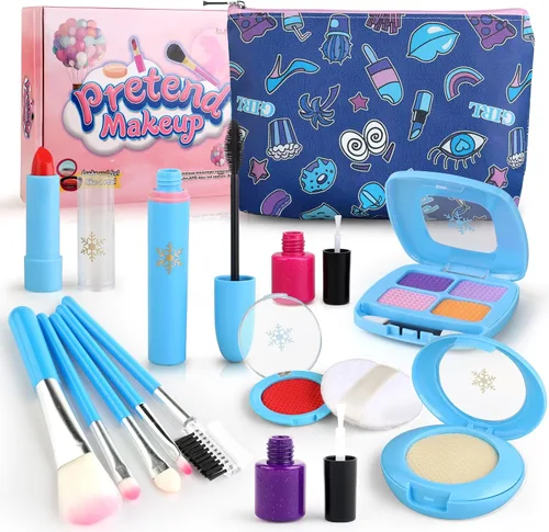 Miniatura 10 de Woumserta - Juguetes para niñas pequeñas, kits de maquillaje de simulación - juego de maquillaje falso para niños de 3, 4, 5, 6 años, kit