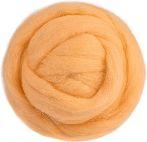Miniatura 23 de 3.53 oz lana Roving, suministros de fieltro de lana, lana pura, hilo grueso, hilado de lana giratoria para fieltro de aguja, fieltro húmedo, Blanco