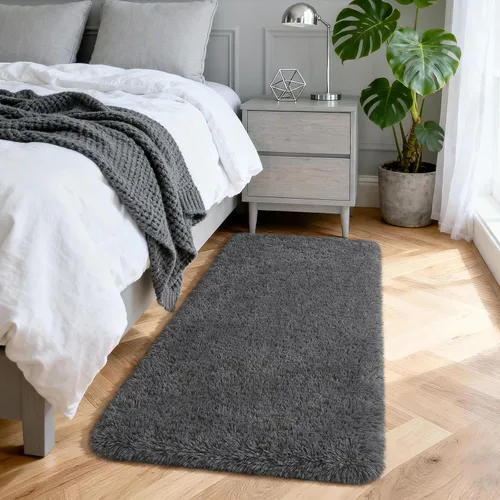 Miniatura 144 de Merelax Alfombra Moderna Suave y Esponjosa Shaggy para Dormitorio Sala de Estar Decoración de Sillas Pequeñas Alfombras Tapetes para Pies Piso, Verde