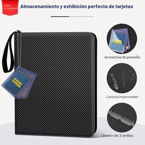 Miniatura 2 de Mlikero - Carpeta para tarjetas coleccionables con 720 bolsillos doble cara - Organizador de tarjetas con 9 bolsillos, compatible con MTG, JCC, Negro