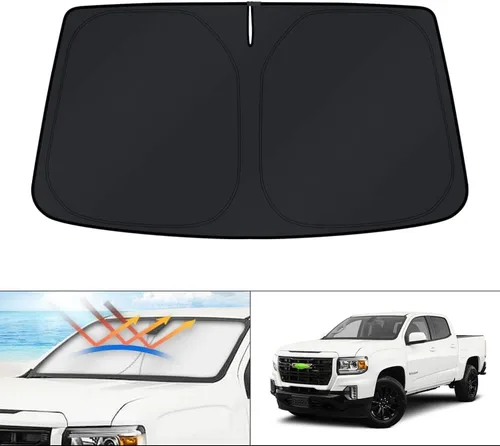 Miniatura 47 de KUST - Parasol plegable para parabrisas para Ford Ranger, accesorios 2019-2025 2026, parasol personalizado para ventana, protector solar plegable