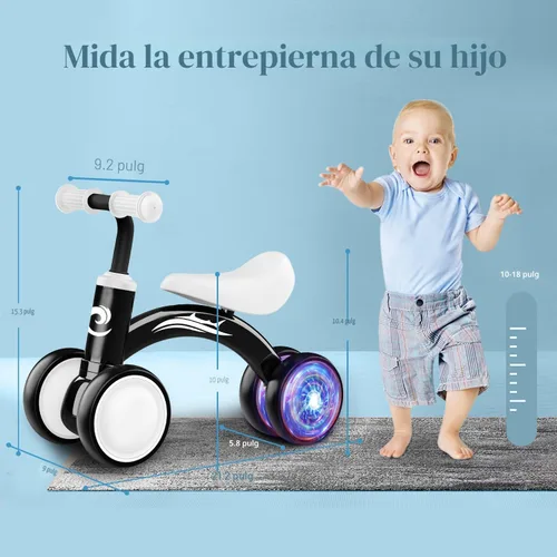 Miniatura 2 de Gamfeiny Colorful Lighting Baby Balance Bike Toys for 1 Year Old Boy Girl Gifts, 10-36 Month Toddler Balance Bike, No Pedal 4 Silence Wheels & Soft