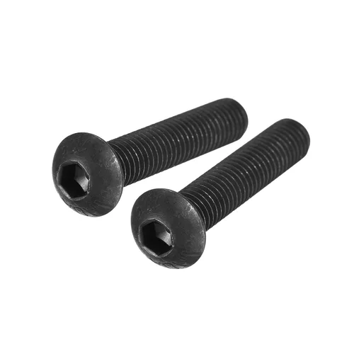 Miniatura 5 de uxcell Tornillos de cabeza de botón hexagonal M8x40mm Tornillos de acero de aleación 10pcs