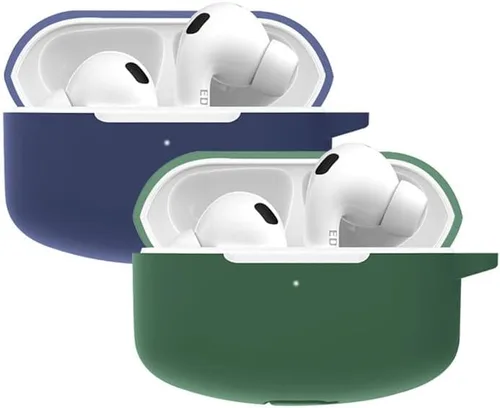 Miniatura 4 de DAYJOY - Juego de 2 fundas protectoras transparentes de TPU suave compatibles con auriculares Edifier Lollipods Pro, funda protectora con llavero