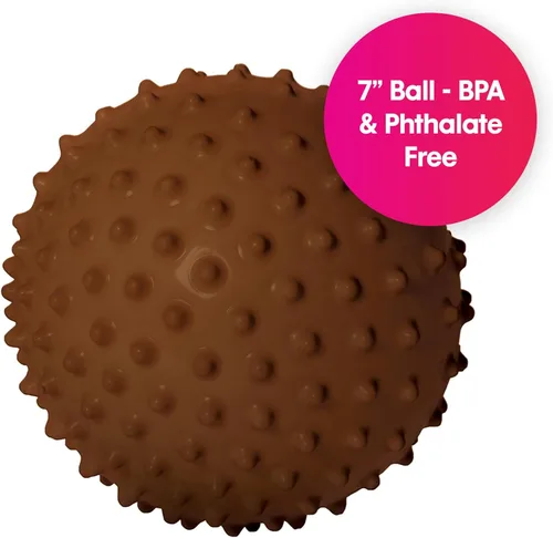 Miniatura 2 de Edushape Pelota sensorial original, bola de bebé de 7 pulgadas para el desarrollo de habilidades motoras gruesas en niños de 6 meses en adelante