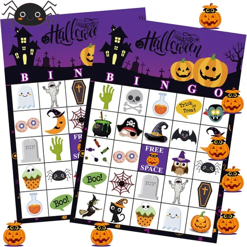 Miniatura 7 de Funnlot Juegos de Nochevieja para 24 Jugadores Bingo de Nochevieja Juegos de Año Nuevo para Niños Tarjetas de Juego de Bingo de Año Nuevo