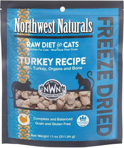 Miniatura 13 de Northwest Naturals Alimento liofilizado de carne de res y trucha para gatos y gatitos, bocados del tamaño de un bocado, saludable, limitado