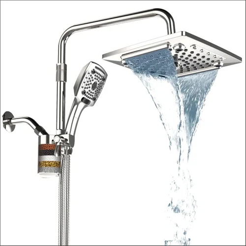 ELLO&ALLO Cabezal de ducha de lluvia filtrado con rociador de mano, combo de cabezal de ducha de lluvia con manguera de 59 pulgadas, juego de