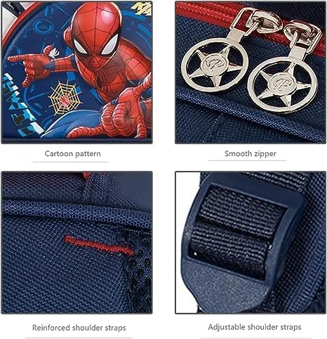 Miniatura 4 de FENGJINRUHUA Lindo juego de rol de dibujos animados escuela primaria mochila niños cómic niños niñas mochila (C-Navy), C-azul marino , Mochila