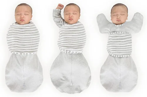 Miniatura 27 de SwaddleDesigns Saco Envolvente Omni de 6 Vías con Brazos Arriba para Recién Nacido, Más Opciones para Calmar el Reflejo de Sobresalto, Mejora