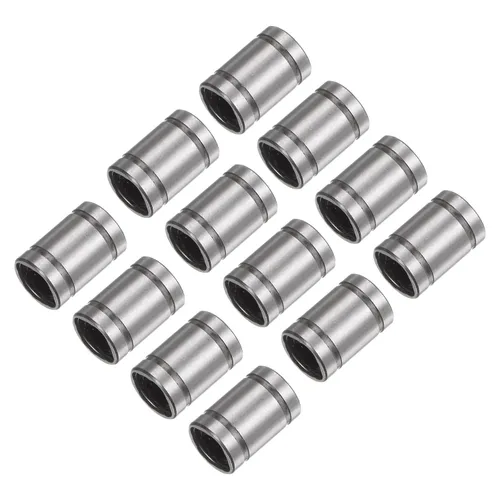 Miniatura 9 de uxcell 12 rodamientos lineales de bolas LM6UU, diámetro de diámetro de 0.236 in, diámetro exterior de 0.472 in, longitud de 0.748 in, rodamiento