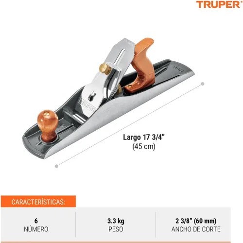 Miniatura 3 de TRUPER Planos de banco dentados 6C 2 3/8" (60 mm)