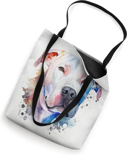 Miniatura 2 de Dogo Argentino Dog Colorful Watercolor Dog Tote Bag
