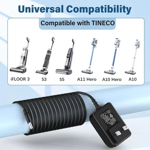 Miniatura 2 de Cargador de 26 V para TINECO A10 A11 S3 S5 aspiradora inalámbrica, adaptador de cable de alimentación para TINECO iFLOOR Serie 3 Aspiradora