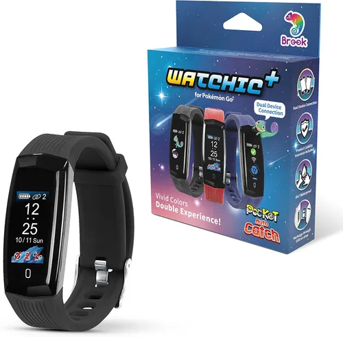 Brook Pocket Auto Catch Watchic Plus - Atrapasador automático de cuentas duales, IPX7 impermeable, pantalla a color de 0.96 pulgadas, para Pocket