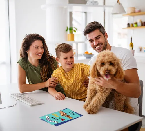 Miniatura 6 de D24TIME Divertida tarjeta del día del padre para perro papá, tarjeta del día del padre de 4 x 6 pulgadas para hombres, tarjetas con sobre de perro