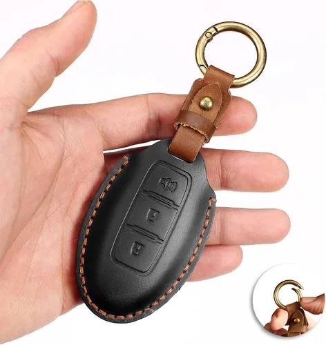 Miniatura 3 de Funda para llavero Nissan 350Z 370Z Altima Armada CIMA Cube Frontier Fuga GT-R Juke Kicks Lannia Latio Leaf Livina Infiniti Accesorios de coche