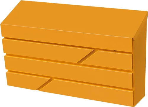 Miniatura 8 de Buzón de montaje en pared para casa exterior, buzón de gran capacidad con caja de depósito, caja postal de acero galvanizado y metal a prueba