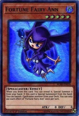 Yu-Gi-Oh! - Hada de la fortuna Ann - BLHR-EM018 - Ultra Raro - 1ª Edición - Battles of Legend: Hero's Revenge